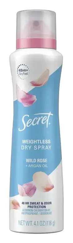 Secret Weightless Dry Spray Wild Rose + Argan Oil