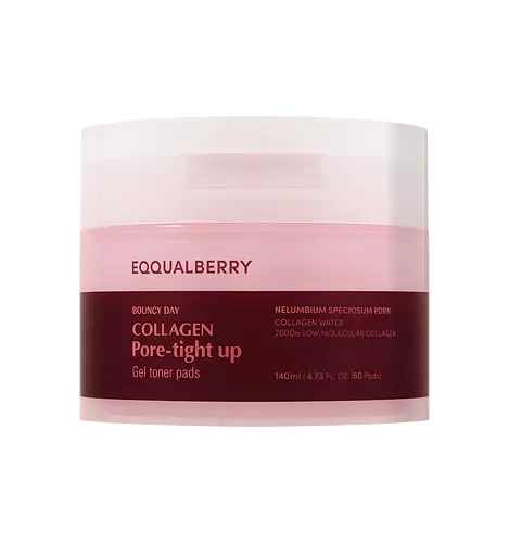 Eqqualberry Collagen Pore-Tight Up Gel Toner Pads