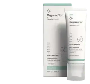 beauty drops Organic Sun Super Light SPF 50 Face Sunscreen