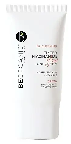 Be Organic Tinted Niacinamide Glow Sunscreen SPF 30 Medium