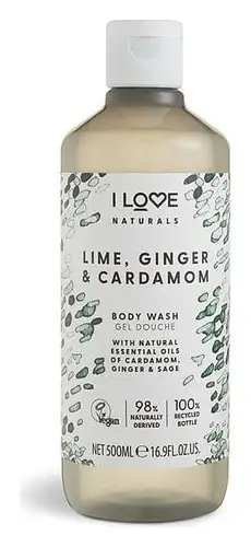 I Love Naturals Body Wash Lime, Ginger & Cardamom