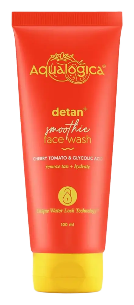 Aqualogica Detan+ Smoothie Face Wash With Cherry Tomato & Glycolic Acid