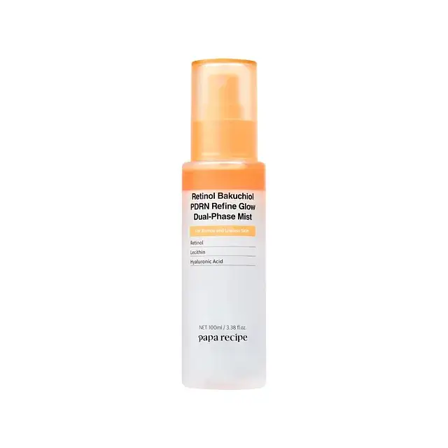 Papa Recipe Retinol Bakuchiol PDRN Refine Glow Dual-Phase Mist