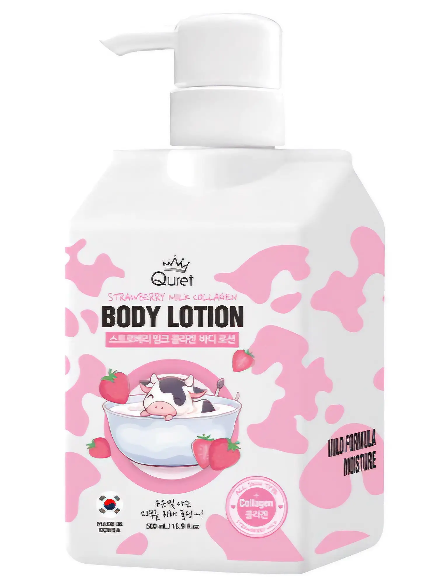 QURET Milk Collagen Body Lotion Strawberry