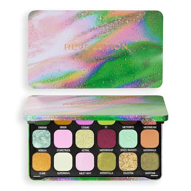 Revolution Beauty Forever Flawless Eyeshadow Palette Astro Nova Green