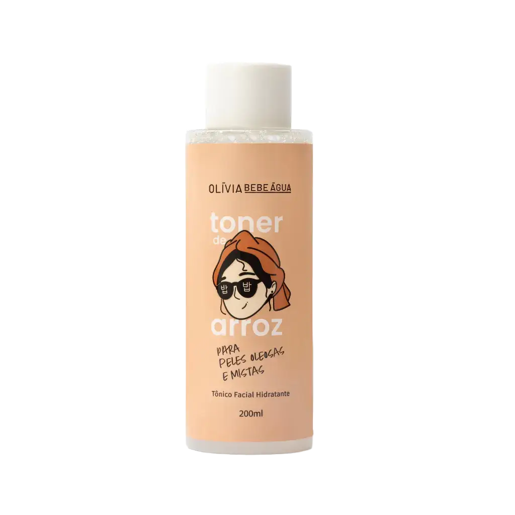 Olívia Bebe Água Toner De Arroz Peles Oleosas e Mistas