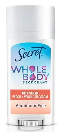 Secret Aluminum Free Whole Body Stick Deodorant Peach + Vanilla Blossom
