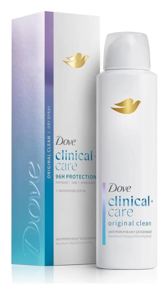 Dove Clinical + Care 96H Protection Original Clean Dry Spray Antiperspirant Deodorant
