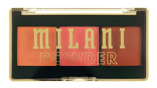 Milani Cheek Kiss Powder Blush Trio 120 Golden Hour Glow