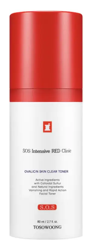 Tosowoong SOS Intensive Red Clinic Ovalicin Skin Clear Toner