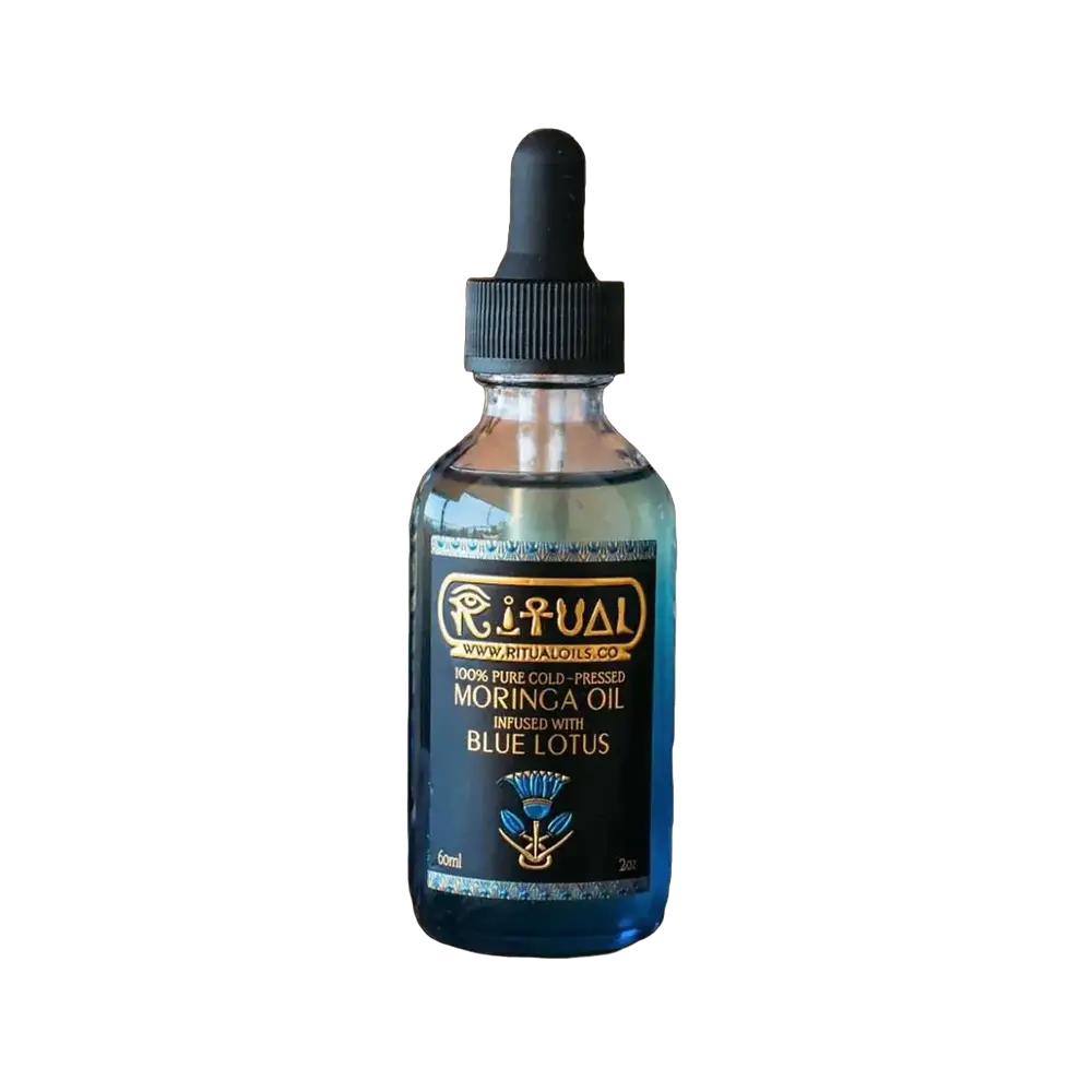 Ritual Oils 100% Pure Cold-Pressed Moringa Oil Infused With Blue Lotus