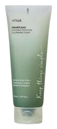 Anua Heartleaf Succinic Moisture Cleansing Foam