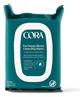 Cora The Happy Biome Cleansing Wipes