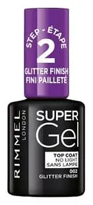 Rimmel London Super Gel Top Coat Glitter Finish