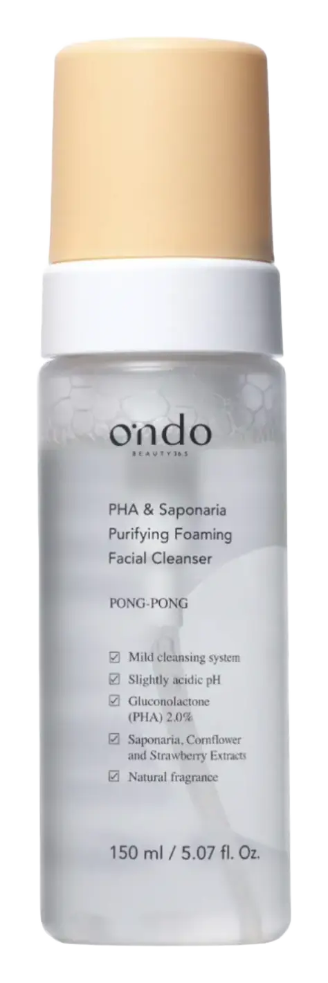 Ondo Beauty 36.5 PHA & Saponaria Purifying Foaming Facial Cleanser