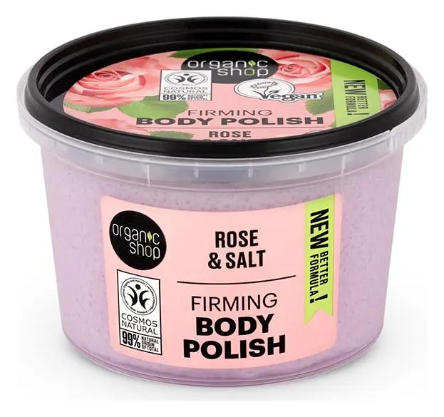 Natura Siberica Organic Shop Firming Body Polish Rose And Salt