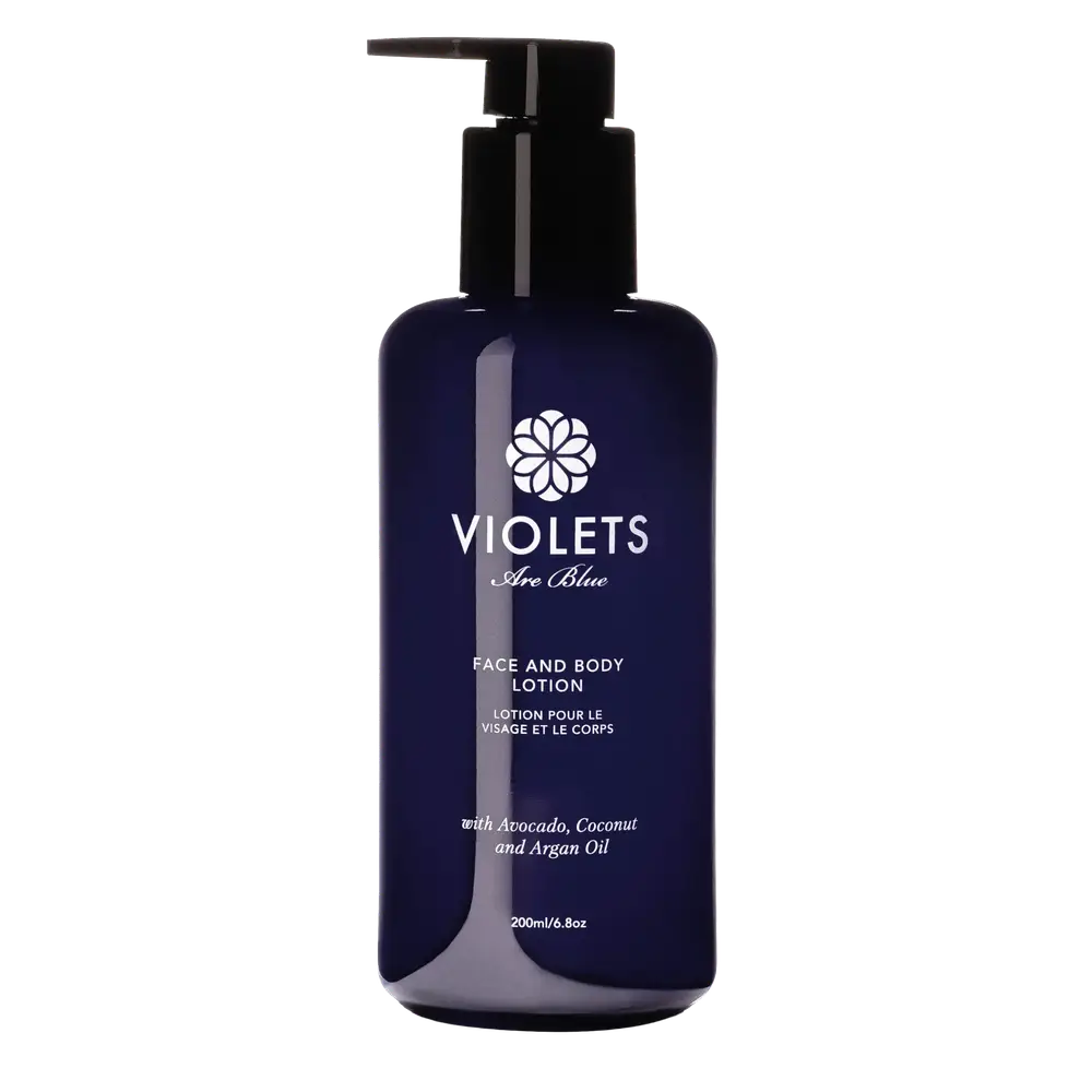 Violets Are Blue Face And Body Lotion With Argan And Avocado Oil