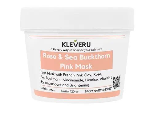 Kleveru Rose & Sea Buckthorn Pink Mask