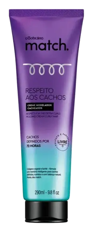 O Boticário Respect For The Extra Curls Molding Cream Curly Hair