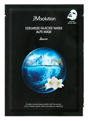JMsolution Edelweiss Glacier Water Alps Mask Snow