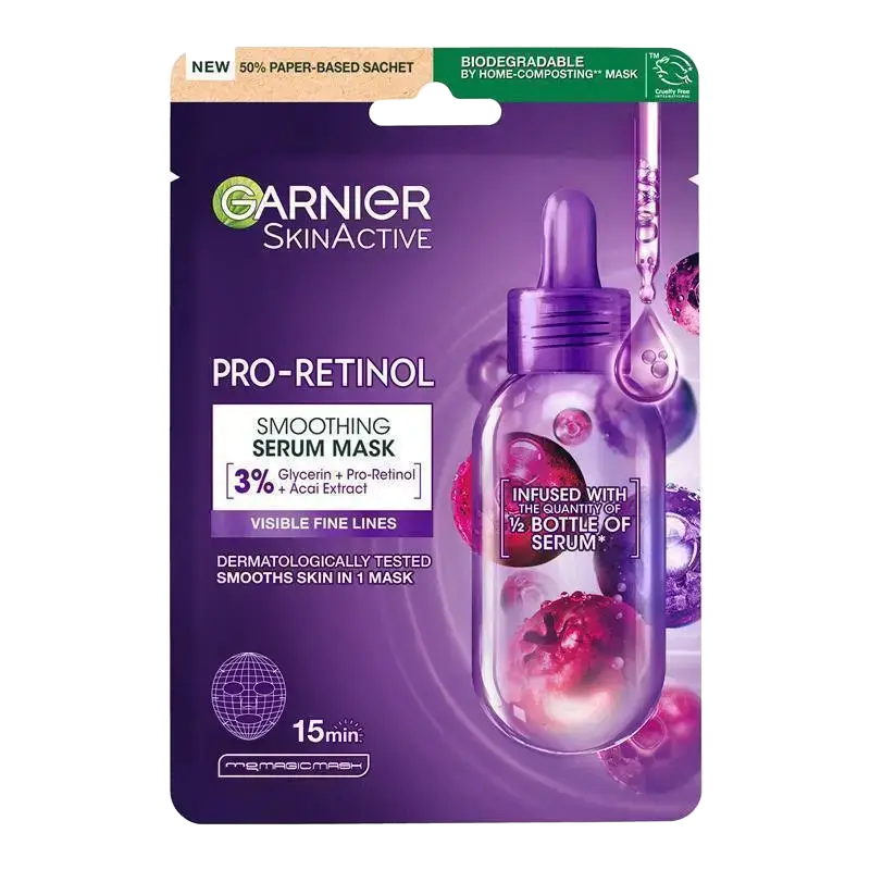 Garnier Pro-Retinol Smoothing Serum Mask Australia