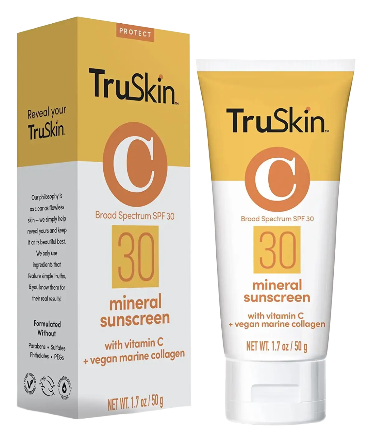 TruSkin SPF 30 Mineral Sunscreen with Vitamin C