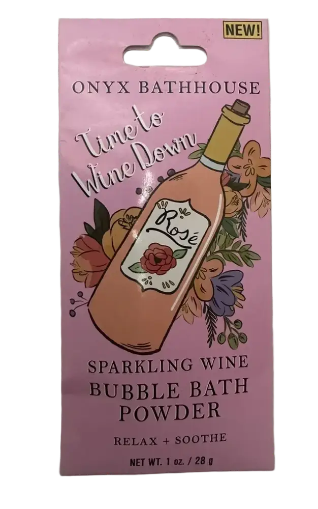 Onyx Professional Bubble Bath Powder Time To Wine Down (Sparkling Wine)