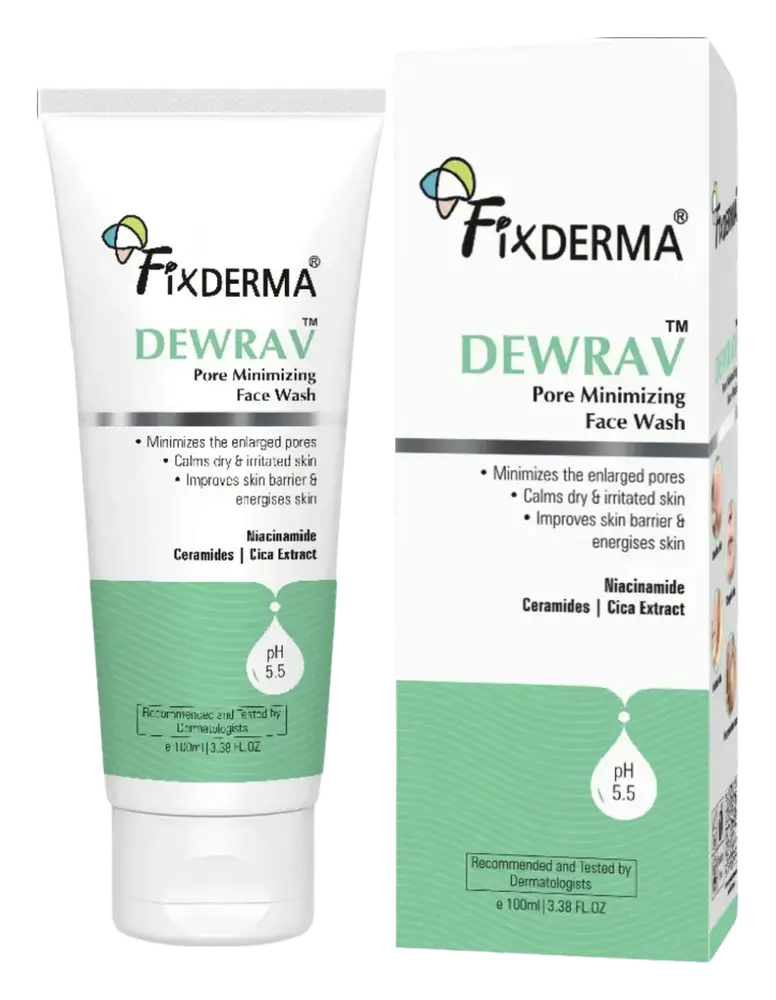 Fixderma Skincare Dewrav Pore Minimizing Face Wash