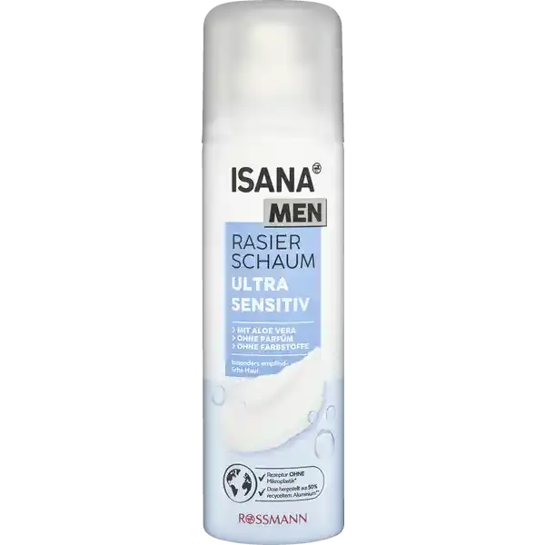 ISANA Men Rasierschaum Ultra Sensitiv