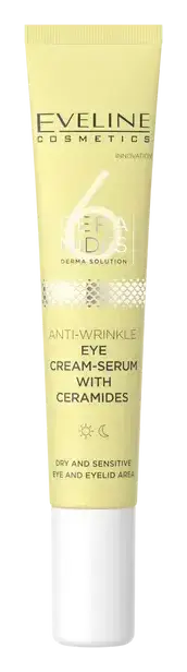 Eveline 6 Ceramides Anti-Wrinkle Eye Cream-Serum