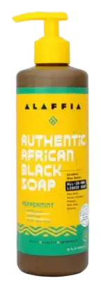 Alaffia Authentic African Black Soap All-In-One Peppermint