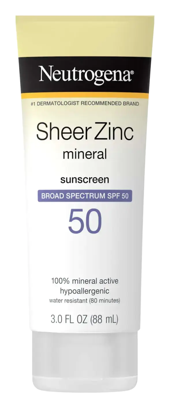Neutrogena Sheer Zinc Mineral Sunscreen Lotion SPF 50