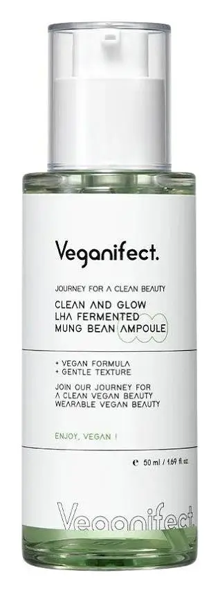 Veganifect Clean And Glow LHA Fermented Mung Bean Ampoule