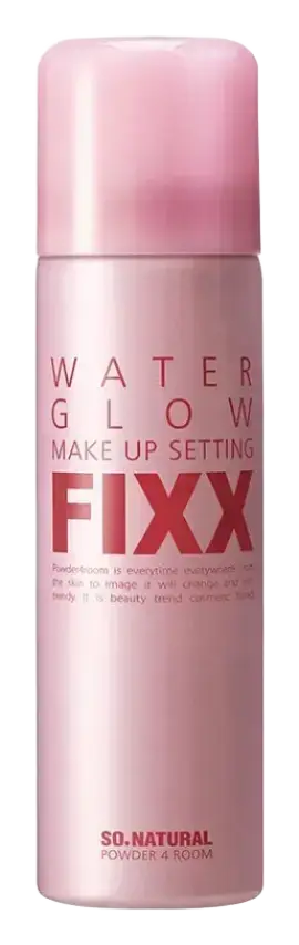 so natural Water Glow Make Up Setting Fixx