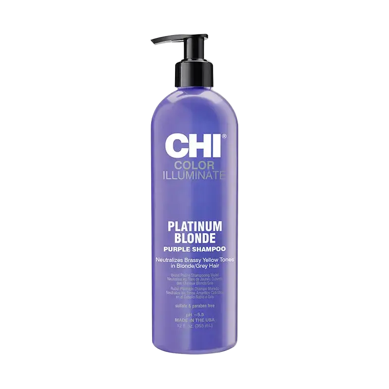 CHI Haircare Color Illuminate Platinum Blonde Purple Shampoo