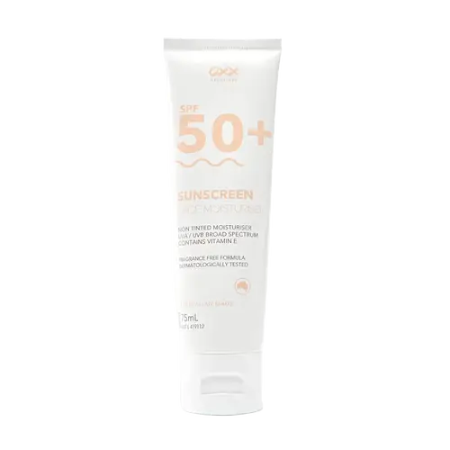OXX Cosmetics SPF 50+ Face Moisturiser And Sunscreen Non-Tinted