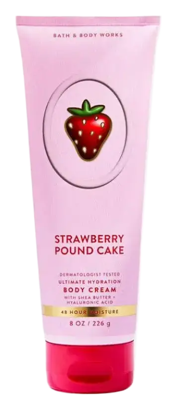 Bath & Body Works Ultimate Hydration Body Cream Strawberry Pound Cake