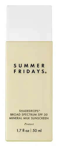 Summer Fridays ShadeDrops Broad Spectrum SPF 30 Mineral Milk Sunscreen