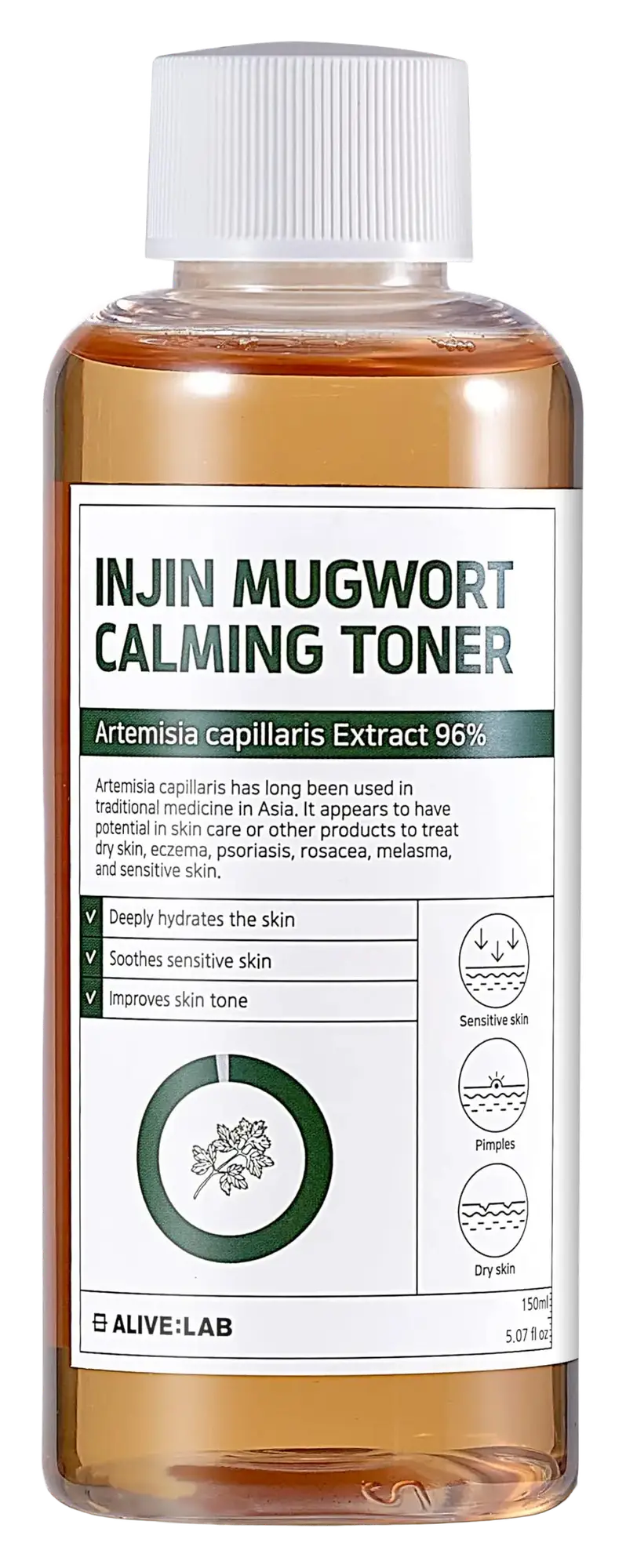 ALIVE:LAB Injin Mugwort Calming Toner