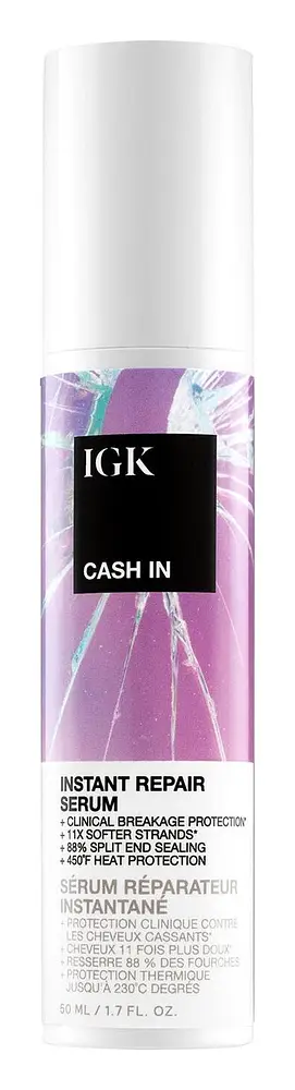IGK Hair Cash In Instant Repair Multitasking Hair Serum