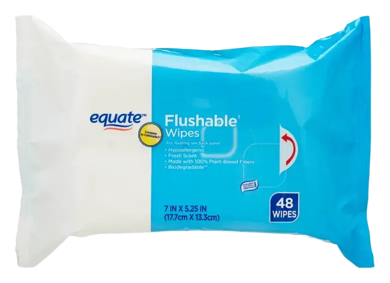 Equate Flushable Wipes