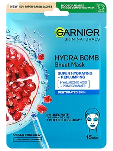 Garnier Hydra Bomb Sheet Mask With Pomegranate
