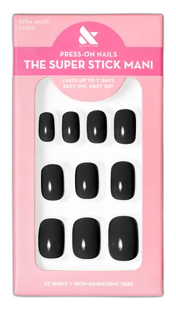 Olive & June Tab Press-Ons Extra Short Cateye