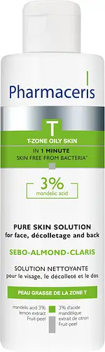 Pharmaceris T Cleansing Bacteriostatic Solution For Face, Décolleté And Back 3% Mandelic Acid Sebo-Almond-Claris