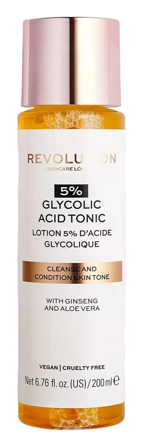 Revolution Beauty 5% Glycolic Acid AHA Glow Liquid Exfoliant Toner
