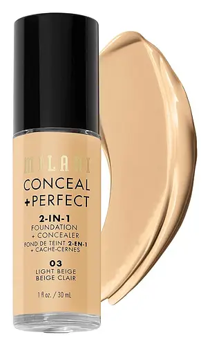 Milani Conceal + Perfect 2-In-1 Foundation And Concealer 03 Light Beige