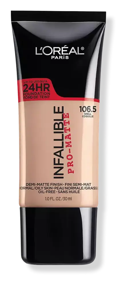 L'Oreal Infallible Pro-Matte Liquid Longwear Foundation 106.5 Shell