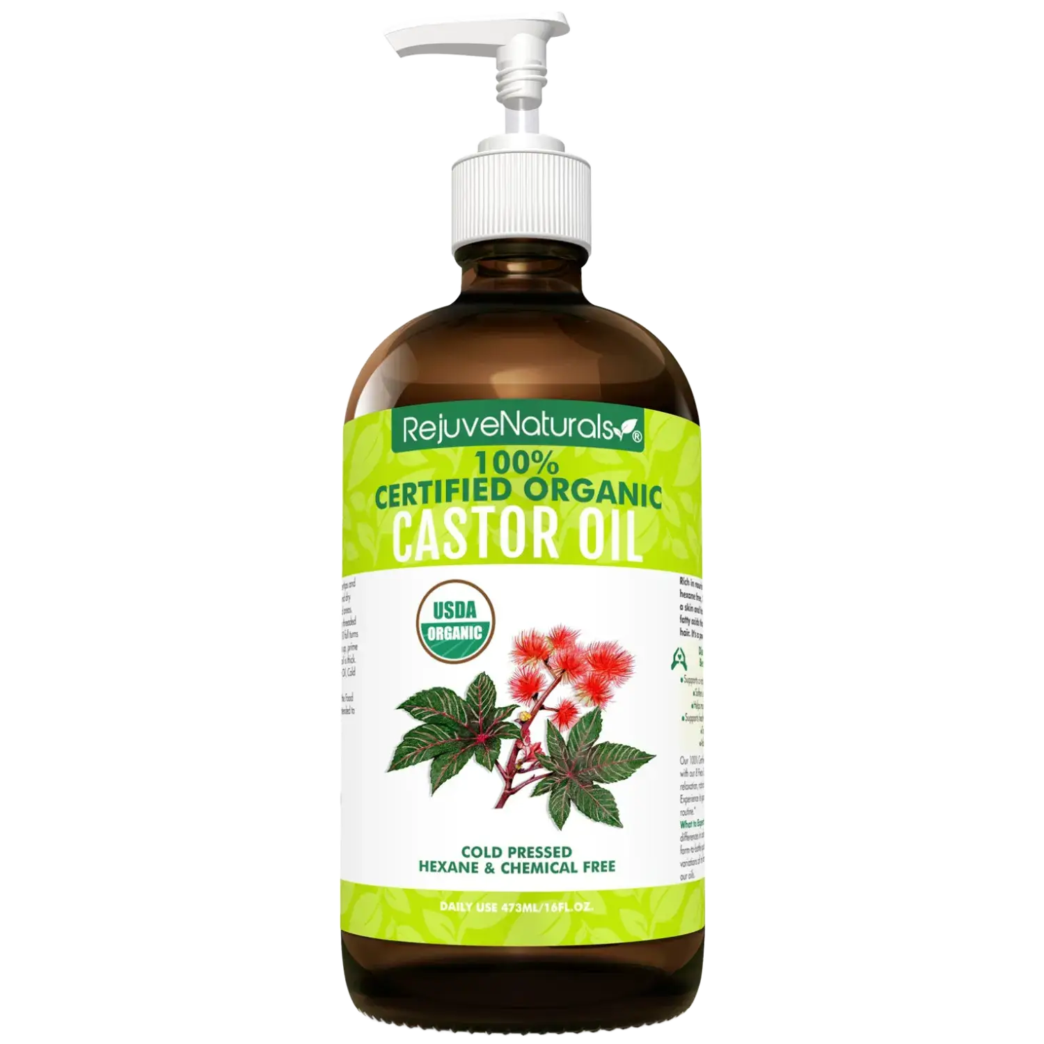 Rejuvenaturals Organic Castor Oil