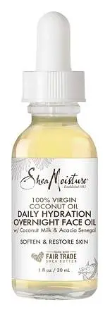 Shea Moisture 100% Virgin Coconut Oil Daily Hydration Overnight Face Oil
