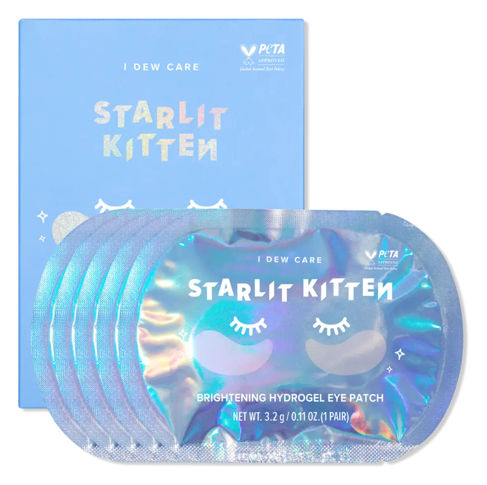I Dew Care Starlit Kitten Brightening Hydrogel Eye Patch